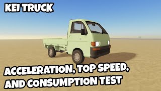 Dusty Trip Kei Truck Acceleration Top Speed and Consumption Test [upl. by Cherry]