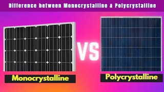 Difference Between Monocrystalline And Polycrystalline Solar Panel shorts [upl. by Ketti]