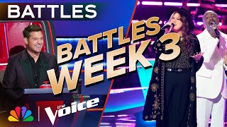 Gorgeous Duets from the Third Week of Battles  The Voice  NBC [upl. by Mackoff]