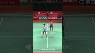 Li Shi Feng Trick Shot‼️shorts badminton sports [upl. by Baecher]