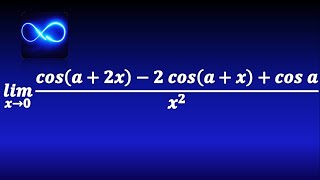 86 Límite trigonométrico con coseno de suma y ángulo doble Identidades trigonométricas  Límite [upl. by Weston303]
