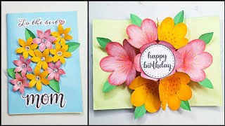 DIY birthday pop up greeting card birthday greeting card for mom  birthday card ideas [upl. by Nohsad]