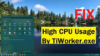 How to Fix High CPU Usage by TiWorkerexe [upl. by Xilef98]