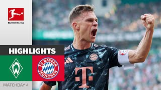 The Return of Prime Bayern  Werder Bremen  Bayern München 05  Highlights  Matchday 4 [upl. by Gausman]