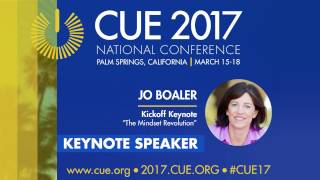 CUE 2017 National Conference Kick Off Keynote Jo Boaler [upl. by Enalda]