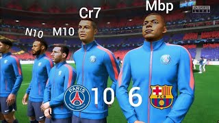 When Neymar  Mbappé  Messi  CR7 play together Destroy Barcelona  psg vs Barca [upl. by Clemens]