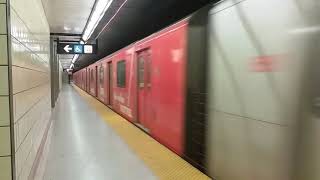 TTC Toronto Rocket departing Osgoode station with an interesting wrap [upl. by Doughman]