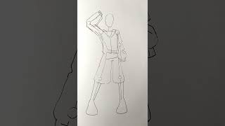 drawing a baggy clothes guy shorts art drawing sketch tutorial [upl. by Blondelle]