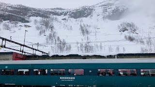 🇳🇴 Snow Train  Bergensbanen amp Flamsbana Oslo to Flam Norway [upl. by Lilahk]