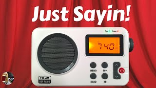 Sayin SY8801 AM FM Stereo Digital Portable Radio Review [upl. by Carling]