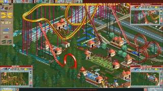 RCT The Super Shuttle Loop In Funtopia Weird Station Brakes Failure Crash Glitch [upl. by Hutchings]