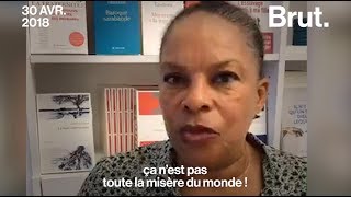 Le coup de gueule de Christiane Taubira sur laccueil des réfugiés en France [upl. by Hanauq245]