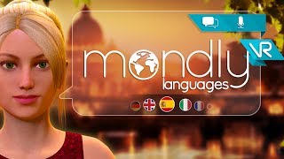 Learn Languages in Virtual Reality with Mondly VR [upl. by Naryt]