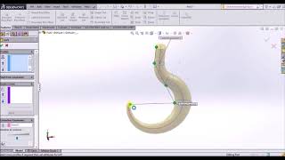 Crane Hook Design on Solidworks  Solidworks Tutorial [upl. by Erinn87]