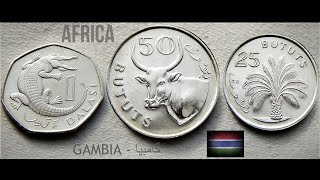 Gambian BUTUTS amp DALASI coins complete set  Vol 2  GAMBIA  WEST AFRICA [upl. by Atirahs]