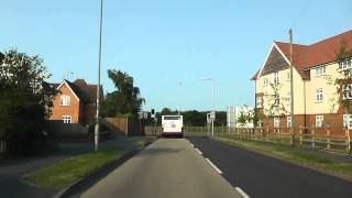 Driving Along Tudor Way amp Bromyard Road A44 Worcester Worcestershire UK 5th July 2013 [upl. by Farrah915]