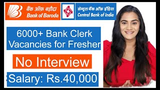 Bank Clerk Job Vacancy for all India Fresher Graduates  IBPS Bank Clerk Last Date [upl. by Susan]