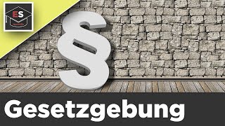 Gesetzgebungsverfahren in Deutschland  Gesetzgebung  Gesetzgebungsprozess  einfach erklärt [upl. by Josefina350]