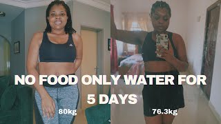 5 DAY WATER FAST RESULTS NO EATING FOR 5 DAYS [upl. by Baecher]