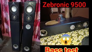 Zebronic 9500 tower speaker Bluetooth sound test bass test subwoofer open Flowbeats heera 4 pro [upl. by Stallworth]