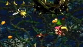 Donkey Kong Country 2  102 Walkthrough Part 24  Bramble Scramble [upl. by Hoffmann]