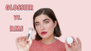 GLOSSIER vs RMS BEAUTY  Comparing Products [upl. by Allistir451]