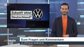 ZDF Scholz Habeck Lindner mit Kahlschlag bei Volkswagen  wegen Agenda 2030 RKIProtokolle VW [upl. by Silsbye]