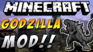 Minecraft 164  Review de GODZILLA MOD  ESPAÑOL TUTORIAL [upl. by Elleinahc]