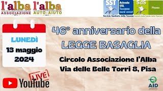 46° Anniversario della Legge Basaglia al Circolo lAlba [upl. by Alicul460]