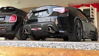 FRS Toyota 86 BRZ Tomei UEL header  All stock exhaust [upl. by Hairacaz]