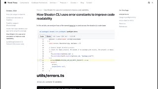 How Shadcn CLI uses error constants to improve code readability [upl. by Ennairek128]