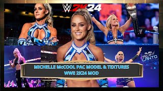 MICHELLE McCOOL PAC MODEL amp TEXTURES WWE 2K24 MOD  Alan quotFREAKINquot Lanto [upl. by Aidahs]