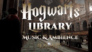 Hogwarts Library  Harry Potter Music and Ambience from Hogwarts Legacy [upl. by Elleynad]