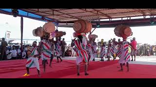 Burundi drummers showcasing their skills during the Tobonglore [upl. by Aynor88]