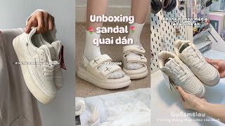 shopee haul Unboxing giày dép đi học đi chơi cho hssv [upl. by Neff665]