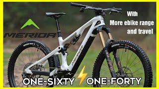 Merida Revamps Lighter eMTB eOneSixty amp eOneForty with More eBike Range amp Travel [upl. by Michella]