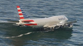 DANGEROUS LANDING AMERICAN AIRLINES AT SMALL AIRPORT [upl. by Holmun]