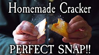 Crispiest Homemade Crackers  18th Century Cooking [upl. by Oinotnaesoj218]