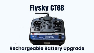 Flysky CT6B Rechargeable Battery Upgrade Easy 14500 LithiumIon Install No Cover Removal [upl. by Dylan880]