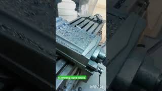 GRABBING ON THE MILLING MACHINE A CARBON STEEL SQUARE BAR BEFORE MACHINING FOR TENSILE TESTING [upl. by Spaulding]