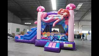 GWC024 3D mermaid inflatable combo [upl. by Hgiellek]