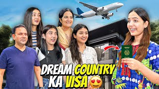 Dream Country Ka Visa Mill Gaya🤩✈️Ghar Waly Khushi Sy Excited😍Sistrology [upl. by Aynas40]