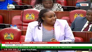 Linturis ex wife MP Keitany STERN warning to Linturi for making his impeachment case about her [upl. by Nonie845]