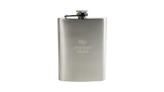 One Two Cups Botol Minum Wine Flask Bentuk Kotak 8oz  MS351  Silver  OMHAMCSV [upl. by Orr]