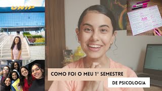 1° SEMESTRE DE PSICOLOGIA  disciplinas universidade particular e adaptação ✨ [upl. by Lee]