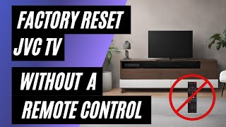 JVC TV Factory Reset No Remote No Problem Easy StepbyStep Guide [upl. by Babcock]