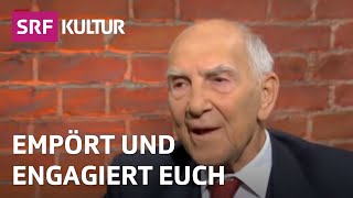 «Empört Euch» – Stéphane Hessel im Gespräch über Aktivismus  Sternstunde Philosophie  SRF Kultur [upl. by Arev]