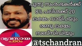 MSME LOAN  8 പലിശയിൽ 20 ലക്ഷം വരെ വായ്പയും രണ്ടുലക്ഷം സബ്സിഡിയും  സ്റ്റാർട്ടപ്പുകൾക്ക് [upl. by Jurkoic854]