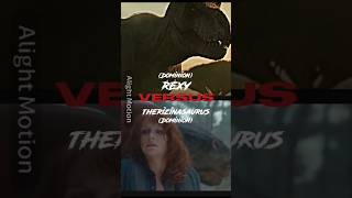 first alight motion edit🥳🎉 rexy vs therizinasaurus jurrasicedit dinosaur [upl. by Atikehs324]