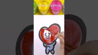 How To Draw Shorts Drawing Painting BTS BT21 Chimmy Tata 253 [upl. by Ashli]